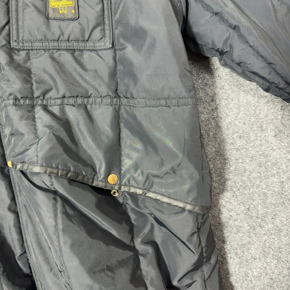 RefrigiWear Iron Tuff Coveralls Mens 3XL Black Nylon Hello Fresh Insulated Work - Picture 4 of 8